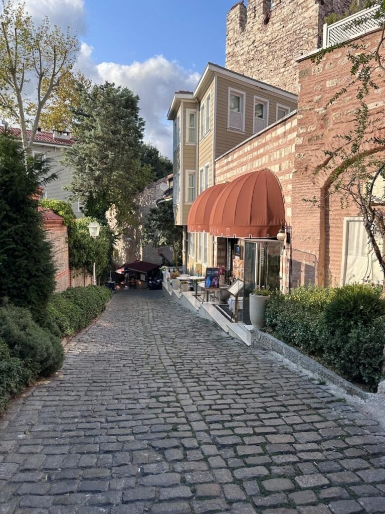 A quiet cobbled lane in Sultanahmet, Istanbul